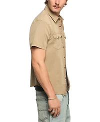 Lucky Brand Men's Short-Sleeve Regular-Fit Western Shirt