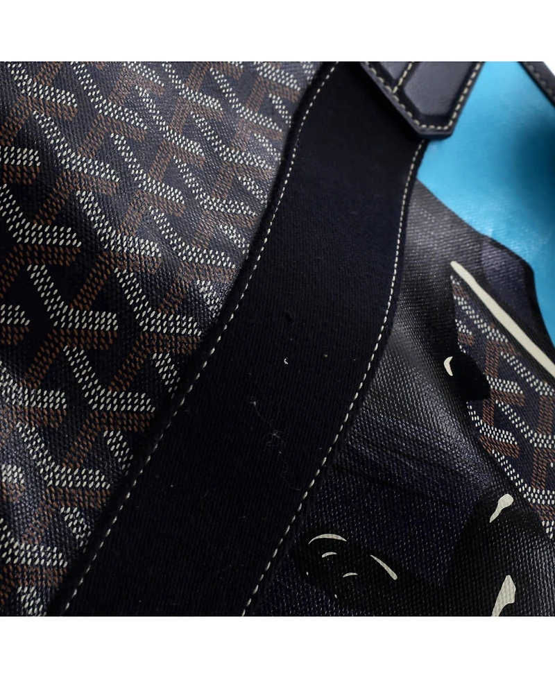 Pre-Owned Goyard Mm Villette Tote Printed Coated Canvas