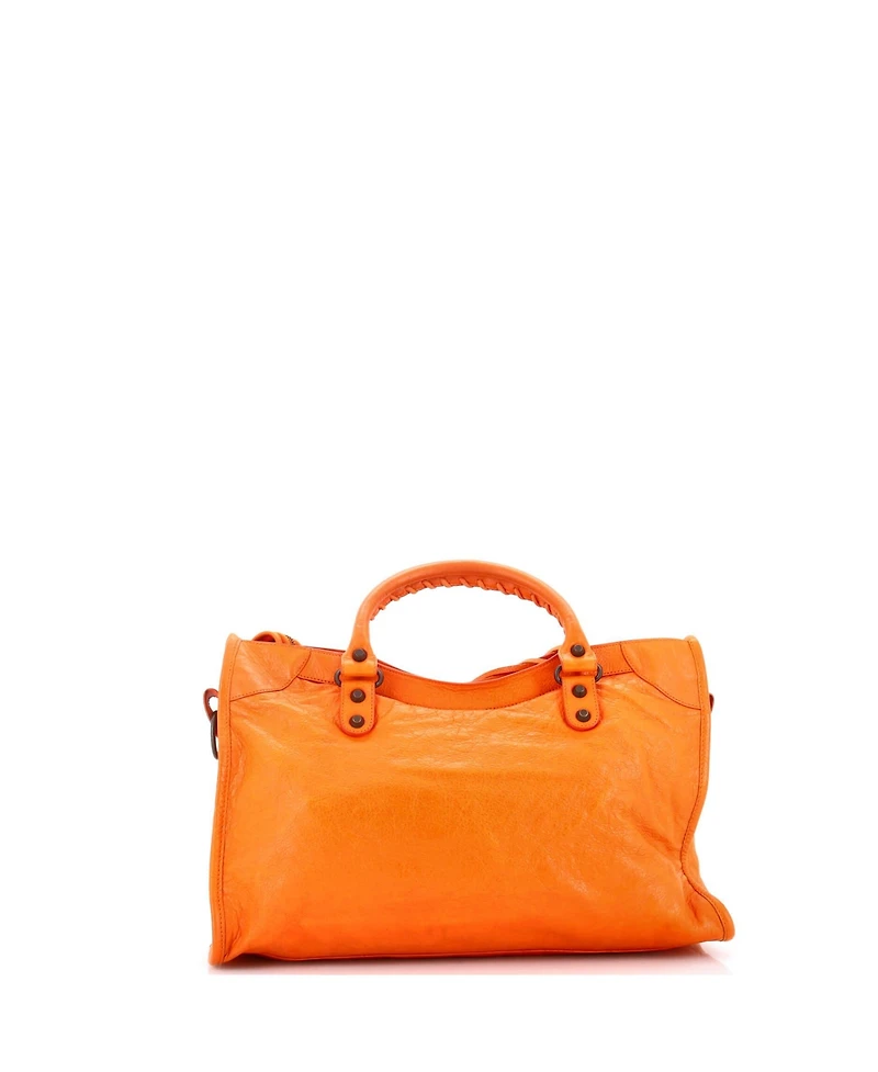 Pre-Owned Balenciaga Medium City Classic Studs Bag Leather