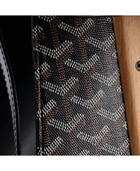 Pre-Owned Goyard Mm Saigon Top Handle Bag Coated Canvas with Leather