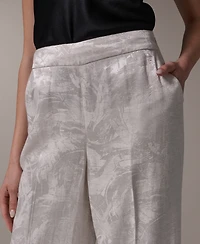 Donna Karan New York Women's Novelty Wide Leg Pants