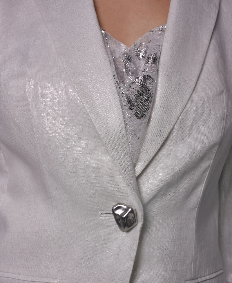 Donna Karan New York Women's One-Button Peak Lapel Blazer