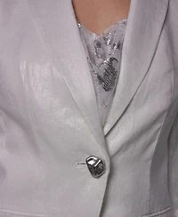 Donna Karan New York Women's One-Button Peak Lapel Blazer