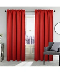 Rt Designers Collection 100% Polyester Twilight Blackout Rod Pocket Curtain Panel 54" x 84"