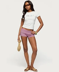 Edikted Women's Ibiza Rhinestone T Shirt