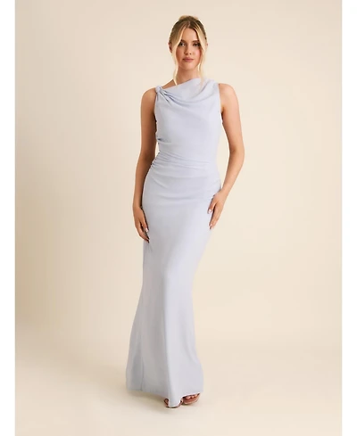 Six Stories Women's Twist Asym Chiffon Bridesmaid Dress