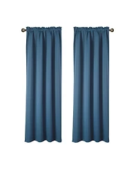 Rt Designers Collection 100% Polyester Twilight Blackout Rod Pocket Curtain Panel 54" x 84"