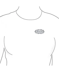 Bling Jewelry Elegant Art Deco Style Vintage Large Lapel Scarf Brooch Pin Silver Plated