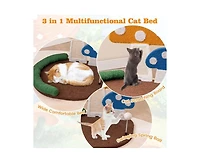 Aostirmotor Cat Scratching Tree, Indoor Activity Tower with Perch for Climbing & Exercis