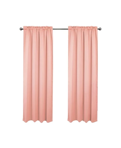 Rt Designers Collection 100% Polyester Twilight Blackout Rod Pocket Curtain Panel