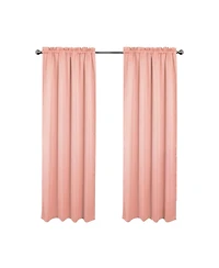 Rt Designers Collection 100% Polyester Twilight Blackout Rod Pocket Curtain Panel