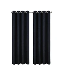 Rt Designers Collection 100% Polyester 140 Gsm Lava Jacquard Grommet Curtain Panel 54" x 84