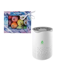 Pursonic Clean Air & Relaxation Bundle – Includes Usb Powered True Hepa Air Purifier + 10 Handmade Bath Bombs