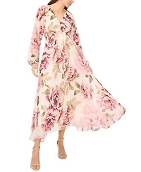 Msk Women's V-Neck Maxi Dress