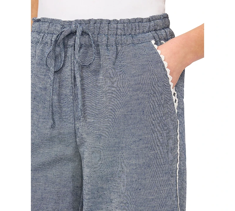 CeCe Women's Pull-On Cropped Pants