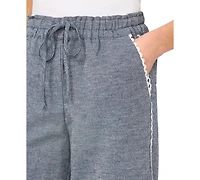CeCe Women's Pull-On Cropped Pants