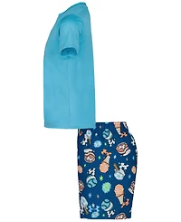 Under Armour Boys' 4-7 Ice-Cream Printed Swim T-Shirt and Shorts, 2-Piece Set