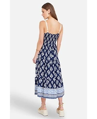 Yumi Women's Paisley Print Midi Sun Dress