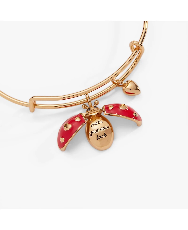 Alex and Ani Make Your Own Luck' Ladybug Charm Bangle
