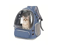 ProMounts Breathable Transparent Pet Carrier Bag for Cats & Small Dogs – Portable Space Capsule with Zipper, Ideal for Travel & Outdoor Adventu