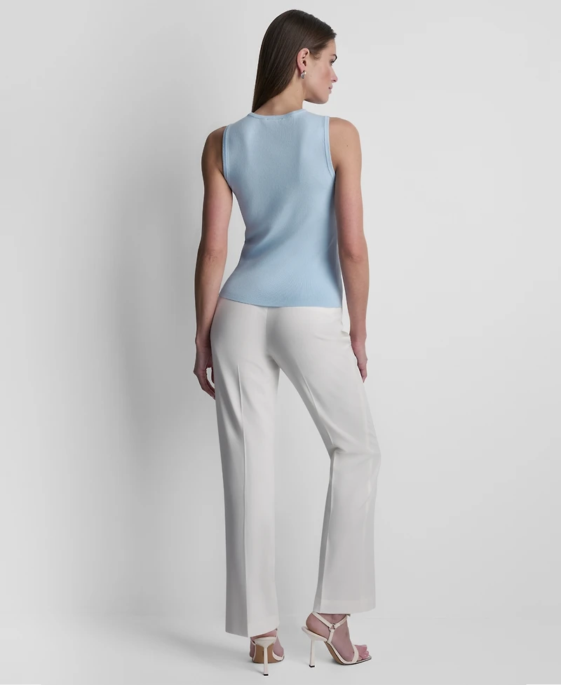 Dkny Women's Sleeveless V-Detailed Sweater