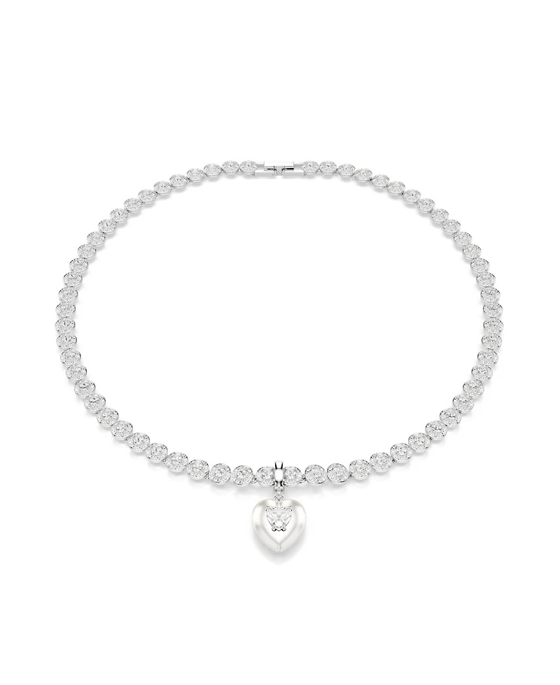 Swarovski Rhodium Plated Heart Idyllia Charms