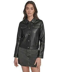 Levi's Women's Laydown Collar Studded Jacket