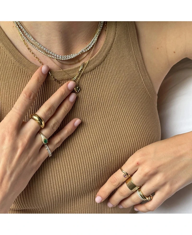 Curata Jewelry Solid 18k Gold Polished 1.4mm Oval Links Chain Necklace