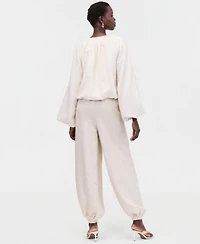 I.N.C. International Concepts Womens Linen Blend Jacket Bubble Pants Macys Exclusive