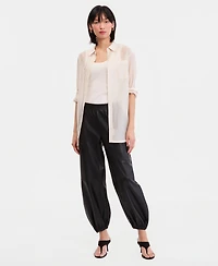 I.n.c. International Concepts Women's Faux-Leather Balloon Pants, Macy's Exclusive