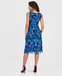 Connected Women's Round-Neck Sleeveless Mesh Dress