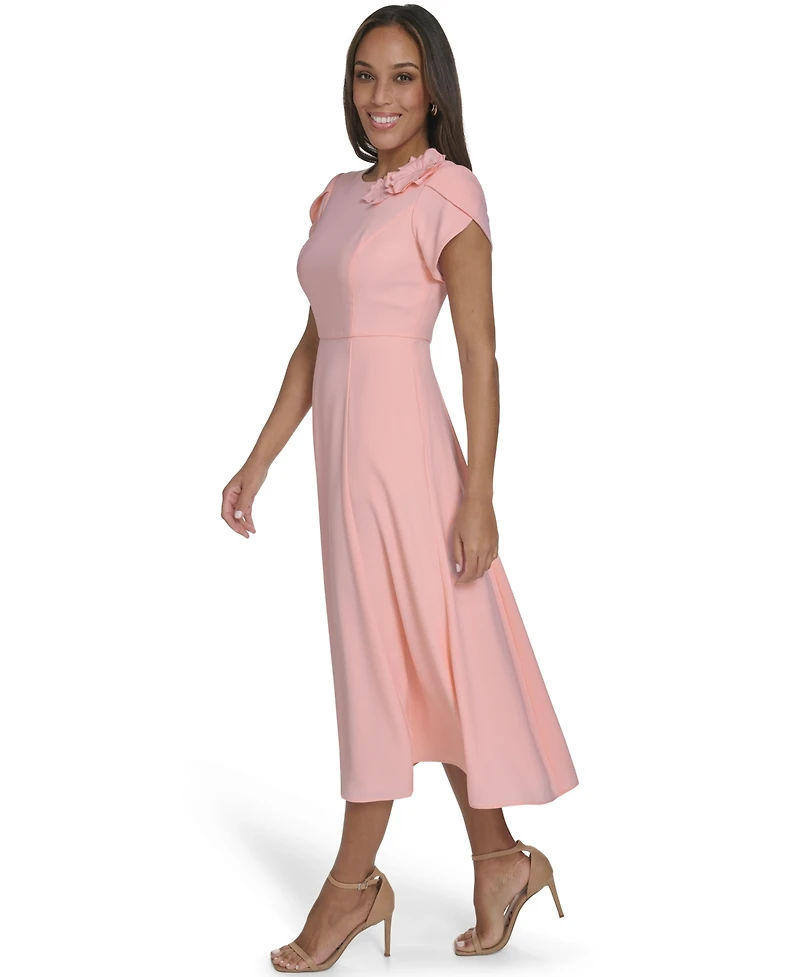 Eliza J Women's Jewel-Neck Midi Dress