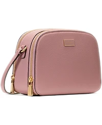 kate spade new york Serena Pebbled Leather Double Zip Dome Crossbody Bag
