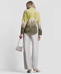 Dkny Women's Voile Ombre Long-Sleeve Shirt