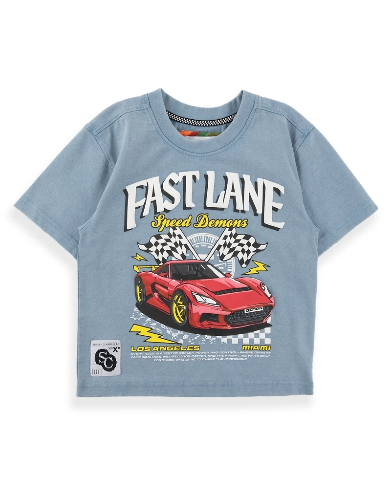 Sovereign Code Boys' 2T-7 Crewneck T-Shirt and Shorts, 2-Piece Set