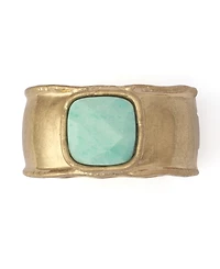 Robert Lee Morris Soho Turquoise Stone Bangle Bracelet