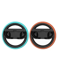 Nintendo Mario Kart World for Switch 2 and Sentriq Steering Wheel Set with MightySkins Joy-Con Controller Skin Code Bundle