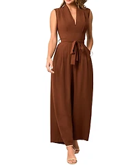 Cupshe Women's V-Neck Zipper Closure Unlined Jumpsuit