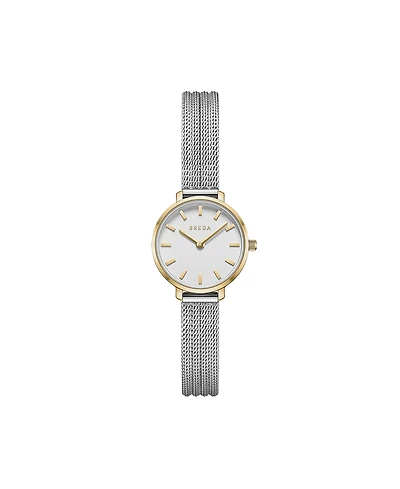 Breda Beverly Tethered 1760b Gold and Stainless Steel Metal Bracelet Watch, 25mm
