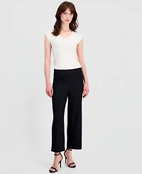 Anne Klein Women's Pebble-Texture Knit Pull-On Pants