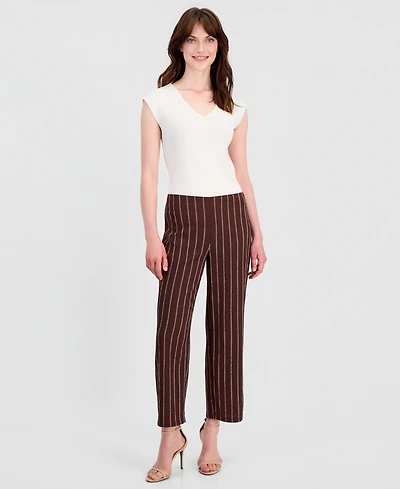 Anne Klein Petite Cropped Wide-Leg Pants