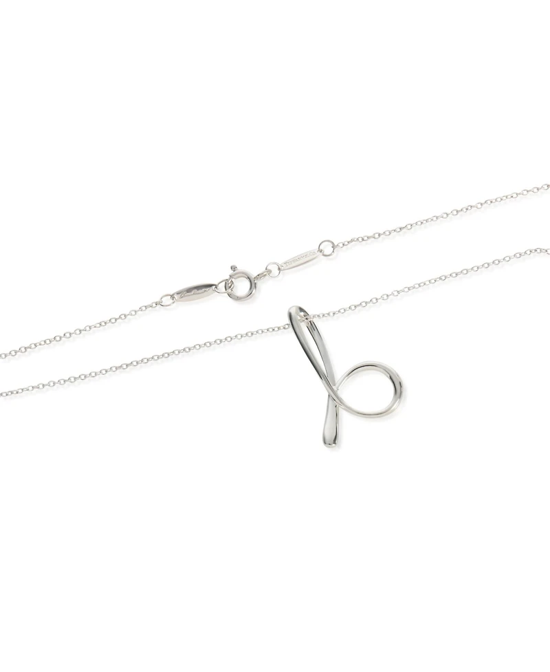 Pre-Owned Tiffany & Co Sterling Silver Elsa Peretti Small Alphabet Pendant