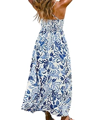 Cupshe Women's Sunset Basking Floral Maxi Beach Dress