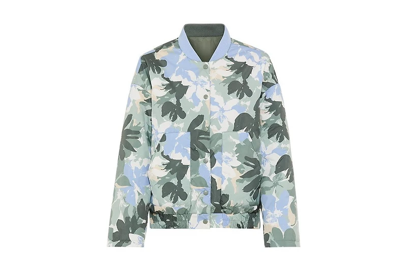 Olsen Women's Reversible Botanic Camo Bomber Jacket