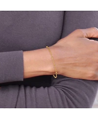 Curata Jewelry Solid 18k Italian 7.5 Inch 2.5mm Light Paperclip Bracelet Link Bracelet