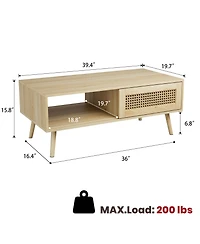 gaomon Coffee Table with Storage