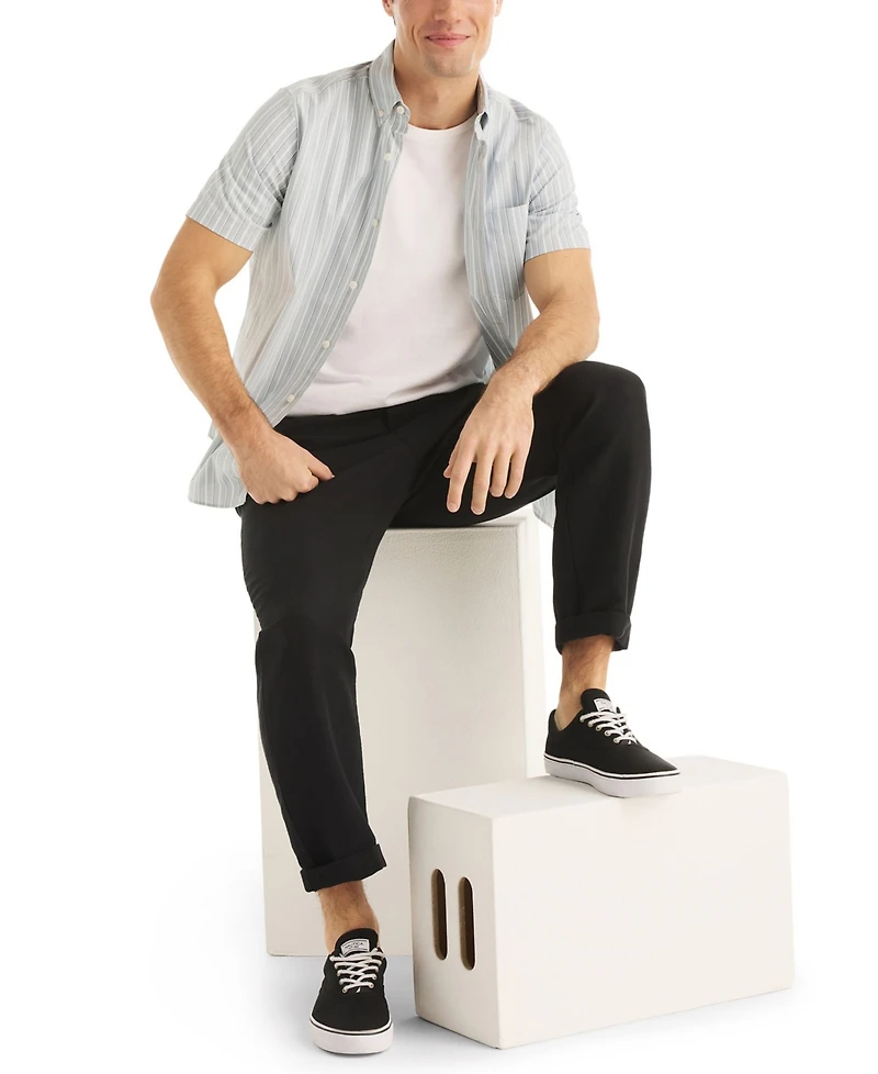 Nautica Men's Short Sleeve Stripe Shirt