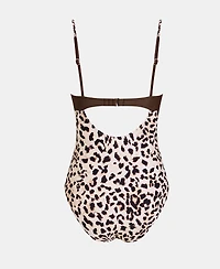 Cupshe Women's Underwire Ruched Colorblock One-Piece Swimsuit