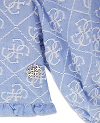 Guess Girls' 7-16 Off-the-Shoulder Oxford Top