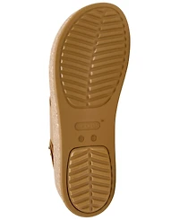 Crocs Women's Brooklyn Cork Low Wedge Sandals from Finish Line